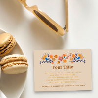 Mexican Floral Western Typography Custom