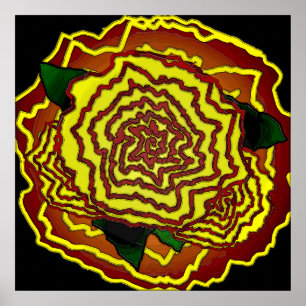 mexican flower poster