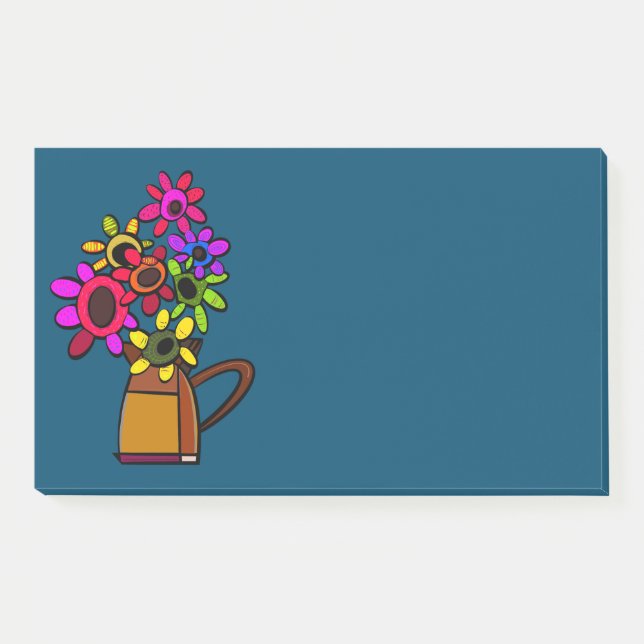 MEXICAN FLOWERS POST-IT NOTES (Front)