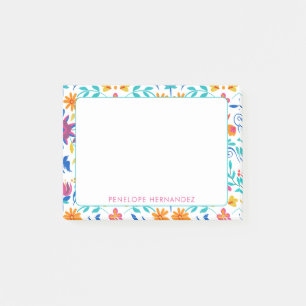 Mexican Folk Art Personalised Fiesta Post-Its Post-it Notes