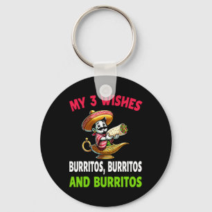 Mexican Food Burrito Funny Cinco De Mayo Key Ring
