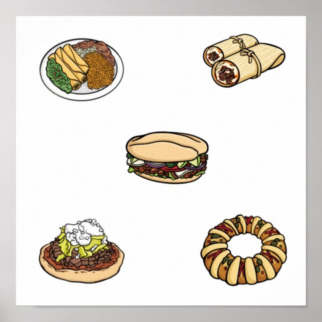 Mexican food collection poster (Front)