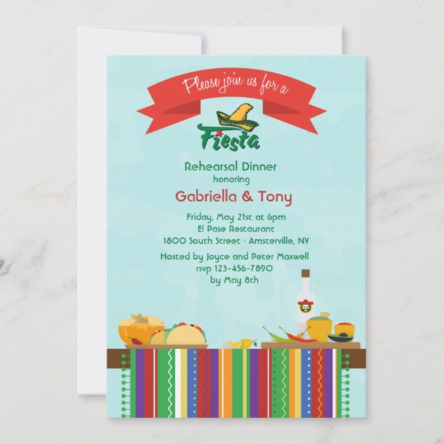 Mexican Food Invitation (Front)