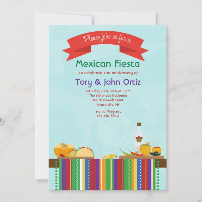 Mexican Food Invitation (Front)