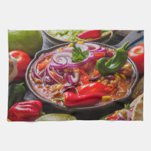 Mexican Food kitchen towel 3