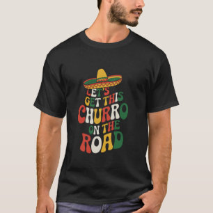 Mexican Food Lover Churro Design Nacho and Taco Sq T-Shirt