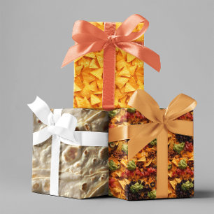 Mexican Food Tortilla Chips Nachos Wrapping Paper Sheet