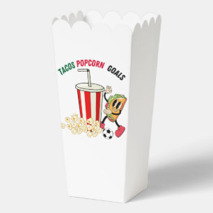 Mexican Football Taco Popcorn Party Favour Box