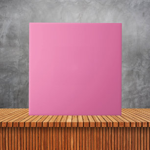Mexican Fuchsia Soft Pink Plain Solid Colour Ceramic Tile