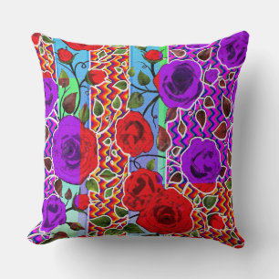 Mexican Garden Party Nouveau Floral Cushion