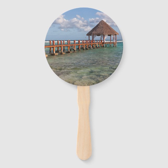 Mexican gazebo hand fan (Back)
