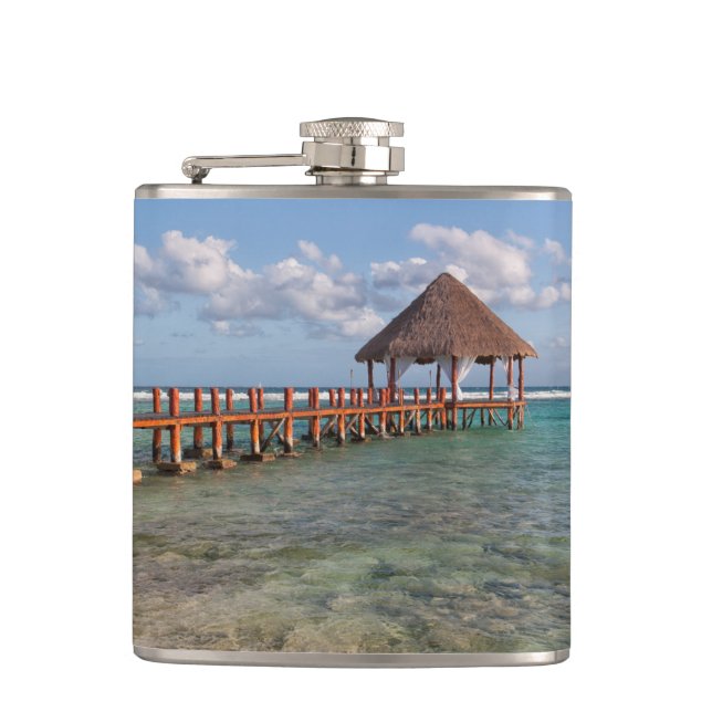 Mexican gazebo hip flask (Front)