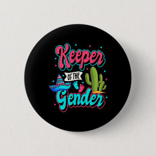 Mexican Gender Reveal Cinco De Mayo Ba 6 Cm Round Badge