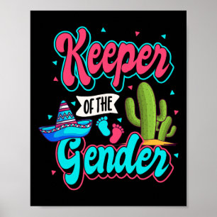 Mexican Gender Reveal Cinco De Mayo Ba  Poster
