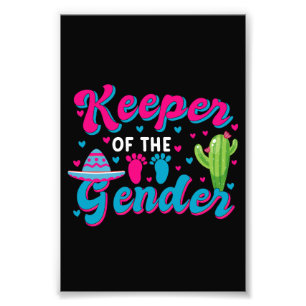 Mexican Gender Reveal Cinco de Mayo Baby Shower  Photo Print