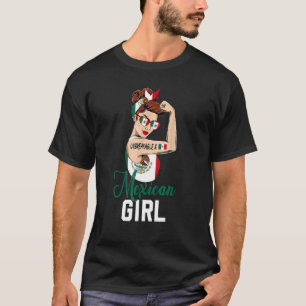 Mexican Girl Unbreakable  Rosie the Riveter Women T-Shirt