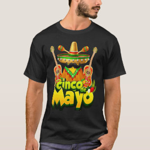Mexican Gnome Cinco De Mayo Serape Poncho Men Wome T-Shirt