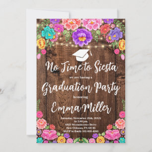 Mexican Graduation Fiesta Party Invitation