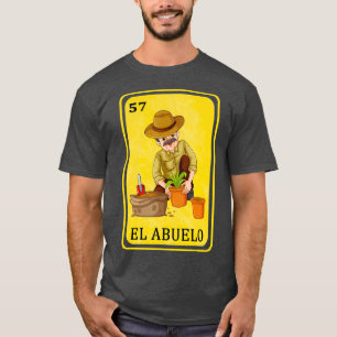 Mexican Grandpa Father Dad Spanish Lottery Bingo T-Shirt