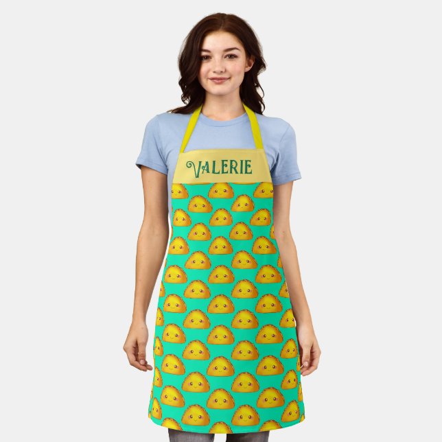 Mexican Ground Beef Hard Shell Taco Apron (Worn)