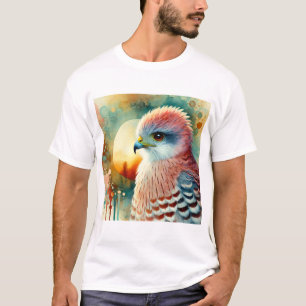 Mexican Hawk 110724AREF122 - Watercolor T-Shirt