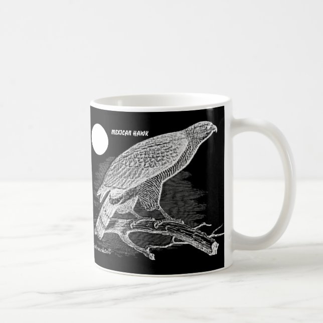 "Mexican Hawk Silhouettes" Coffee Mug (Right)