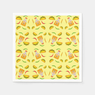 Mexican Hispanic Food Tacos Tequila Napkin