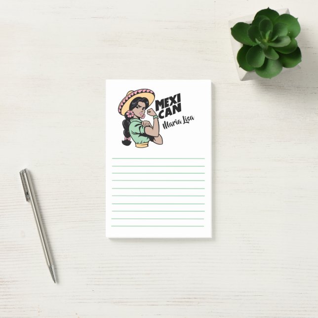 Mexican Hispanic Heritage Mexicana Post-it Notes (Office)