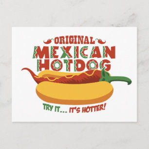 Mexican Hotdog Postcard