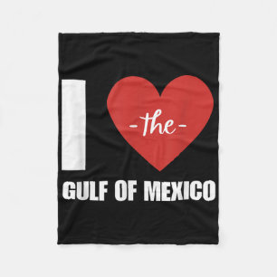 Mexican I Love Gulf Of Mexico President Trump Gulf Fleece Blanket