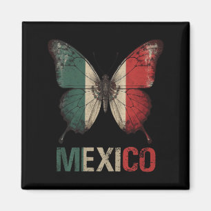 Mexican Independence Day Butterfly Mexico Vintage Magnet