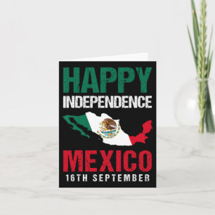 Mexican Independence Day Est 16th September Mexico Card