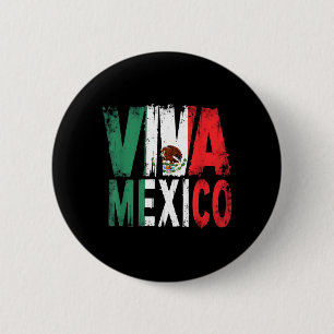 Mexican Independence Day _ Viva Mexico Flag Women 6 Cm Round Badge