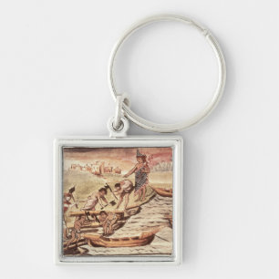 Mexican Indian boatbuilders Key Ring