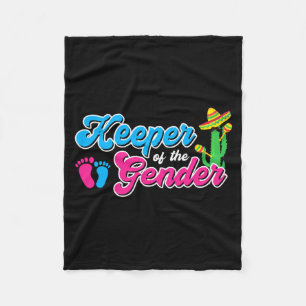 Mexican Keeper Of The Gender Reveal Party Baby Fleece Blanket