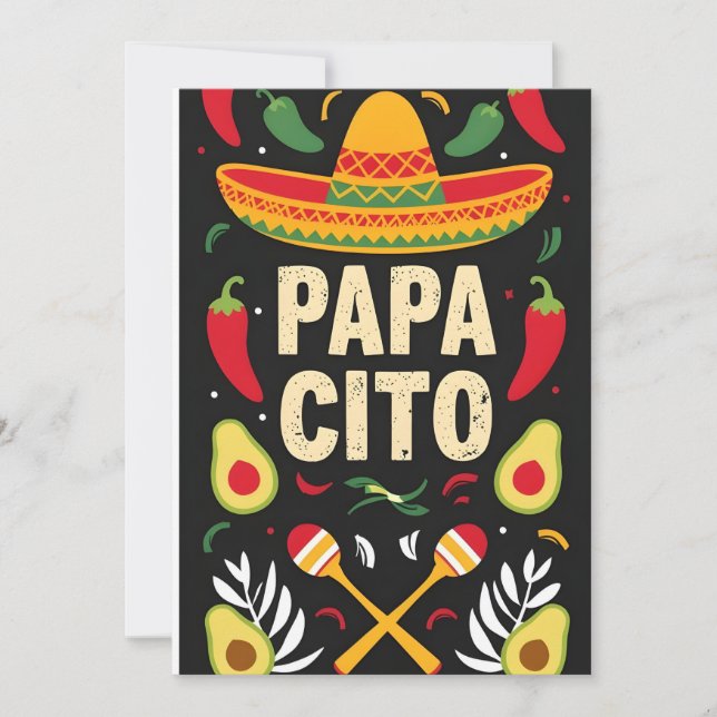 Mexican Maracas Holiday Card (Front)