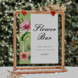 Mexican Margarita Flower Bar Bridal Shower Sign