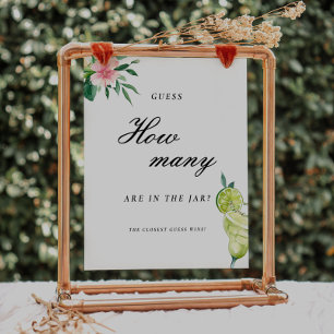 Mexican Margarita How Many Bridal Shower Sign