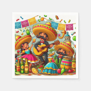 Mexican Mariachi Band Napkin