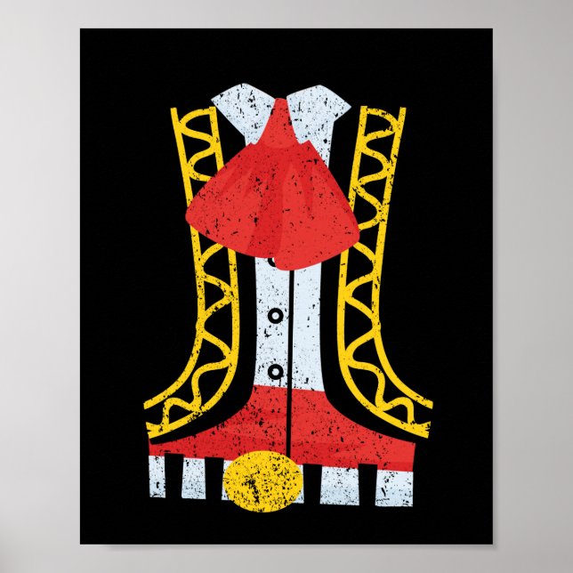 Mexican Mariachi Charro Cinco De Mayo Costume Poster (Front)
