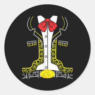 Mexican Mariachi , Charro Cinco De Mayo Costume Sh Classic Round Sticker