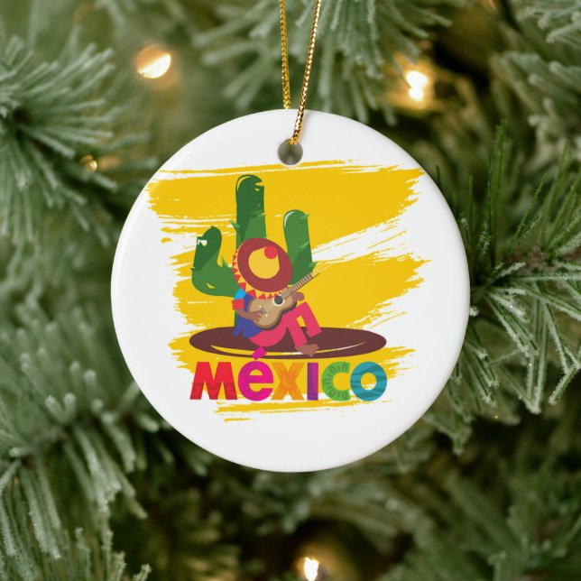 Mexican Mariachi Christmas Ornament (Tree)