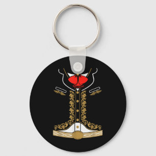 Mexican Mariachi Costume Charro For Cinco De Mayo Key Ring