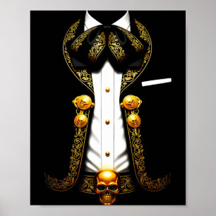 Mexican mariachi costume funny mexican charro poster