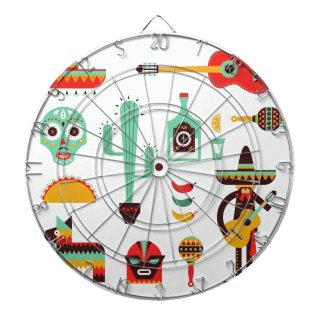 mexican mariachi dartboard (Front)