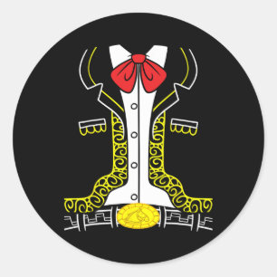 Mexican Mariachi Funny Cinco De Mayo Classic Round Sticker