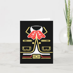 Mexican mariachi halloween costume charro cinco de card