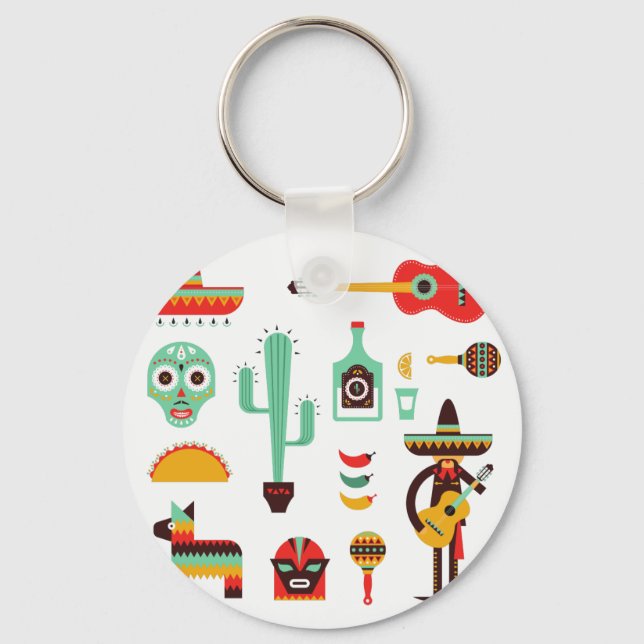 mexican mariachi key ring (Front)