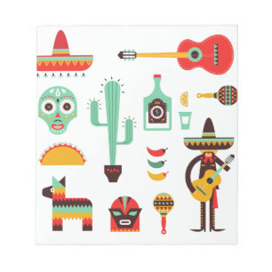 mexican mariachi notepad