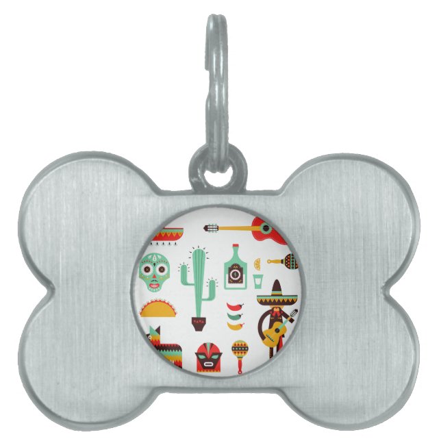 mexican mariachi pet tag (Front)
